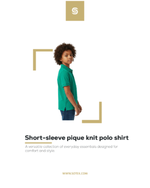 Artboard 4 Short-sleeve pique knit polo shirt