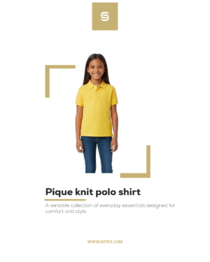 Artboard 5 Pique knit polo shirt