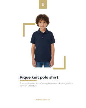 Artboard 9 Pique knit polo shirt